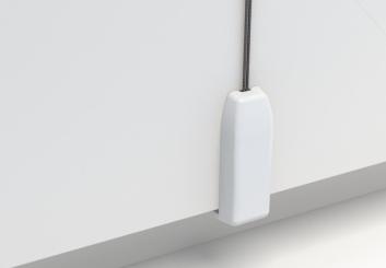 Klemmträger Slim weiss 4er Set für Plissee Faltstore 