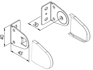 Rollo Trägerset 25 mm M 