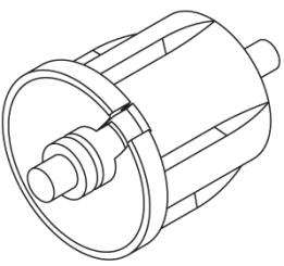 Endstopfen 25 mm für Rollo 