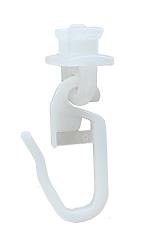 Faltengleiter Rapid Drehgleiter für Gardinenschienen 6 mm Lauf 