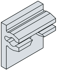 Montageclips Wand für Bilderschiene 