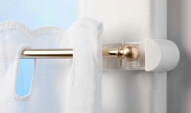 Klemmträger für Cafestangen, Vitragen, Bistrostangen 