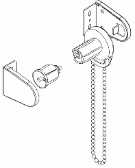 Rollo Seitenzug Kettenzug Getriebe 