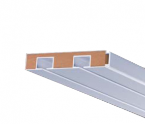 Gardinenschiene 2-läufig  weiss 