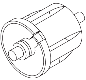 Endstopfen 25 mm für Rollo 