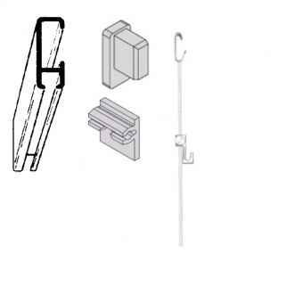 Bilderschiene weiss Komplettset 