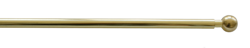Scheibengardinenstange 7 mm messing glanz | 60-80 cm