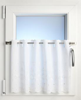 cg-sonnenschutz Klemmstange Easy Fix 2 Gr/ö/ßen 2 Farben ausziehbar ohne Bohren Vitrage zum Klemmen Klemmstange 75-125cm wei/ß